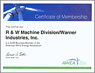 AWEA Certificate