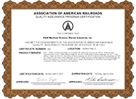 AAR Certificate